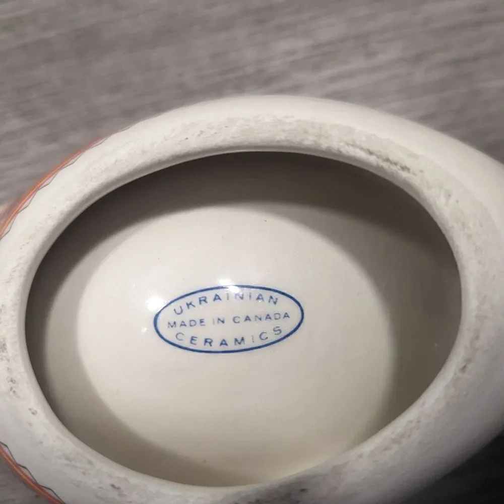 Handmade Ukrainian Goose Pottery Dish From Canada - Picture 5 of 9
